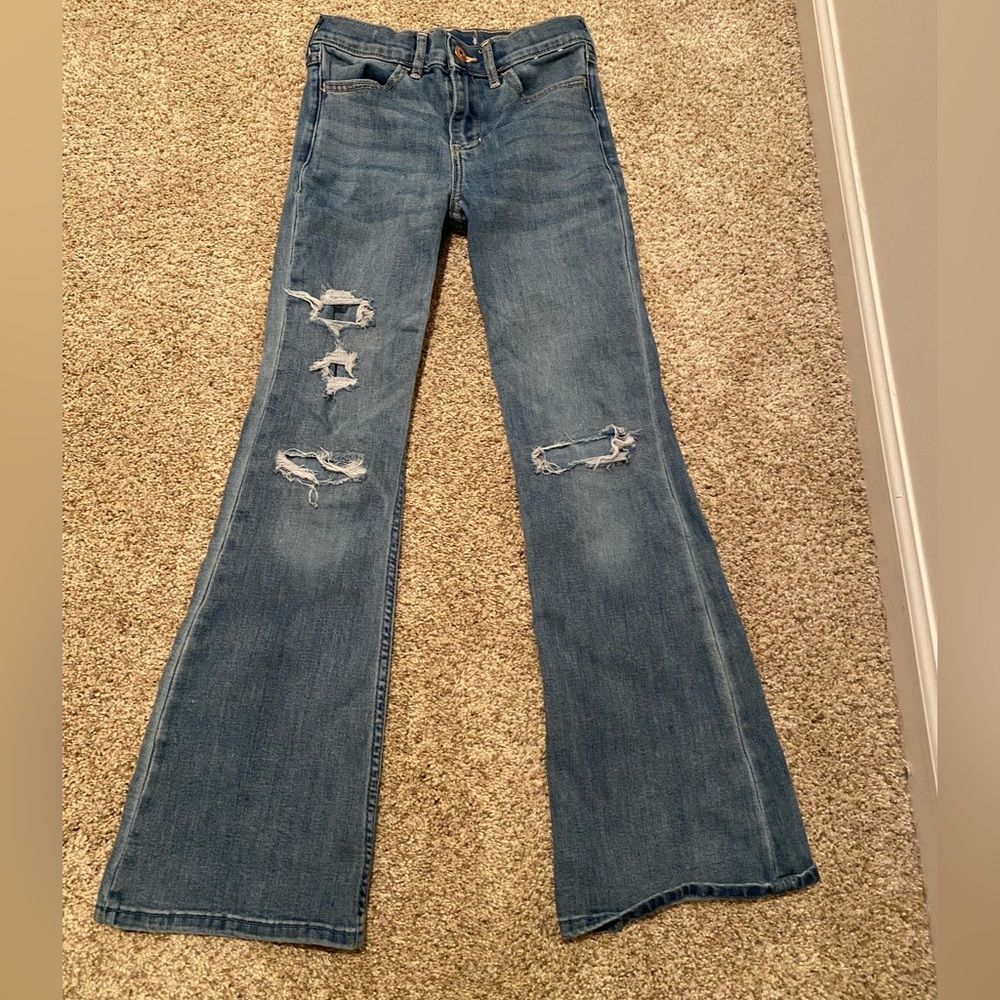 Abercrombie girls flare jean